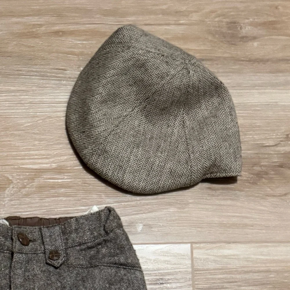 Paperboy wool tweed hat